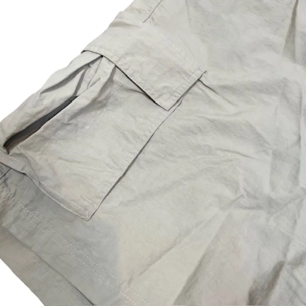 Lands' End Men's Nylon River Shorts with Liner Cargo Beige Tan Khaki Size XXL‎